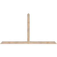 84"W x 45"H x 3 1/2"D x 3 1/2"F, 13/12 Pitch, Portland Smooth Timber Gable Bracket, Douglas Fir