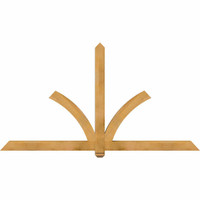 84"W x 45"H x 04"D x 4"F, 13/12 Pitch, Redmond Rough Sawn Timber Gable Bracket, Western Red Cedar