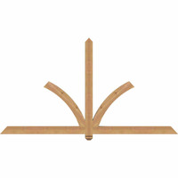84"W x 45"H x 3 1/2"D x 3 1/2"F, 13/12 Pitch, Redmond Smooth Timber Gable Bracket, Western Red Cedar