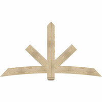 84"W x 45"H x 04"D x 6"F, 13/12 Pitch, Alberta Rough Sawn Timber Gable Bracket, Douglas Fir