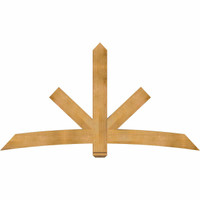 84"W x 45"H x 04"D x 6"F, 13/12 Pitch, Alberta Rough Sawn Timber Gable Bracket, Western Red Cedar