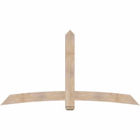 84"W x 45"H x 3 1/2"D x 5 1/2"F, 13/12 Pitch, Bellingham Smooth Timber Gable Bracket, Douglas Fir