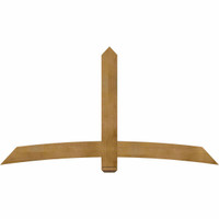 84"W x 45"H x 04"D x 6"F, 13/12 Pitch, Bellingham Rough Sawn Timber Gable Bracket, Western Red Cedar