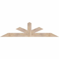 84"W x 21"H x 5 1/2"D x 5 1/2"F, 06/12 Pitch, Saratoga Smooth Timber Gable Bracket, Douglas Fir