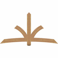 84"W x 45"H x 3 1/2"D x 5 1/2"F, 13/12 Pitch, Davenport Smooth Timber Gable Bracket, Western Red Cedar
