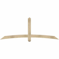 84"W x 31"H x 04"D x 4"F, 09/12 Pitch, Bellingham Rough Sawn Timber Gable Bracket, Douglas Fir