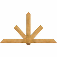 84"W x 45"H x 04"D x 6"F, 13/12 Pitch, Kennewick Rough Sawn Timber Gable Bracket, Western Red Cedar
