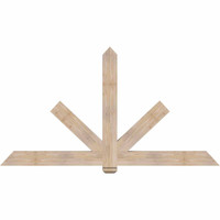 84"W x 45"H x 3 1/2"D x 5 1/2"F, 13/12 Pitch, Kennewick Smooth Timber Gable Bracket, Douglas Fir