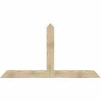84"W x 45"H x 04"D x 6"F, 13/12 Pitch, Portland Rough Sawn Timber Gable Bracket, Douglas Fir