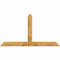 84"W x 45"H x 04"D x 6"F, 13/12 Pitch, Portland Rough Sawn Timber Gable Bracket, Western Red Cedar