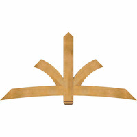 84"W x 42"H x 04"D x 6"F, 12/12 Pitch, Davenport Rough Sawn Timber Gable Bracket, Western Red Cedar