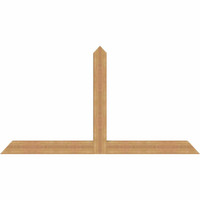84"W x 45"H x 3 1/2"D x 5 1/2"F, 13/12 Pitch, Portland Smooth Timber Gable Bracket, Western Red Cedar