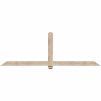 84"W x 28"H x 3 1/2"D x 3 1/2"F, 08/12 Pitch, Eugene Smooth Timber Gable Bracket, Douglas Fir
