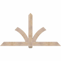 84"W x 45"H x 3 1/2"D x 5 1/2"F, 13/12 Pitch, Redmond Smooth Timber Gable Bracket, Douglas Fir