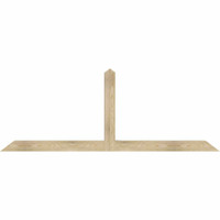 84"W x 31"H x 04"D x 4"F, 09/12 Pitch, Portland Rough Sawn Timber Gable Bracket, Douglas Fir
