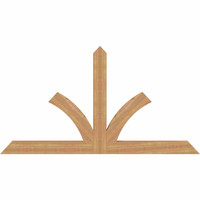 84"W x 45"H x 3 1/2"D x 5 1/2"F, 13/12 Pitch, Richland Smooth Timber Gable Bracket, Western Red Cedar
