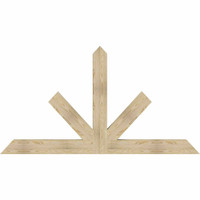 84"W x 45"H x 04"D x 6"F, 13/12 Pitch, Saratoga Rough Sawn Timber Gable Bracket, Douglas Fir