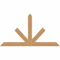 84"W x 45"H x 3 1/2"D x 5 1/2"F, 13/12 Pitch, Saratoga Smooth Timber Gable Bracket, Western Red Cedar