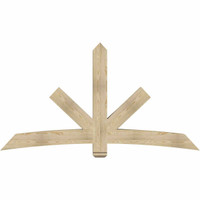84"W x 45"H x 06"D x 6"F, 13/12 Pitch, Alberta Rough Sawn Timber Gable Bracket, Douglas Fir