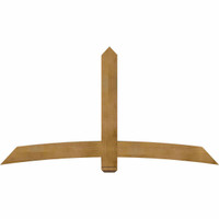 84"W x 45"H x 06"D x 6"F, 13/12 Pitch, Bellingham Rough Sawn Timber Gable Bracket, Western Red Cedar