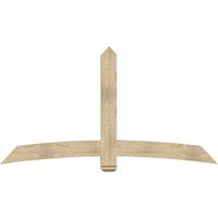 84"W x 45"H x 06"D x 6"F, 13/12 Pitch, Bellingham Rough Sawn Timber Gable Bracket, Douglas Fir