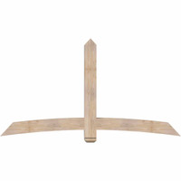 84"W x 45"H x 5 1/2"D x 5 1/2"F, 13/12 Pitch, Bellingham Smooth Timber Gable Bracket, Douglas Fir