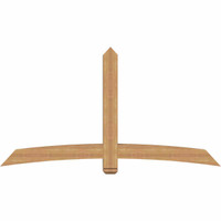 84"W x 45"H x 5 1/2"D x 5 1/2"F, 13/12 Pitch, Bellingham Smooth Timber Gable Bracket, Western Red Cedar