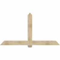 84"W x 45"H x 06"D x 6"F, 13/12 Pitch, Eugene Rough Sawn Timber Gable Bracket, Douglas Fir