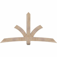 84"W x 45"H x 5 1/2"D x 5 1/2"F, 13/12 Pitch, Davenport Smooth Timber Gable Bracket, Douglas Fir