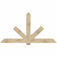 84"W x 45"H x 06"D x 6"F, 13/12 Pitch, Kennewick Rough Sawn Timber Gable Bracket, Douglas Fir