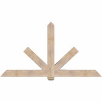 84"W x 45"H x 5 1/2"D x 5 1/2"F, 13/12 Pitch, Kennewick Smooth Timber Gable Bracket, Douglas Fir