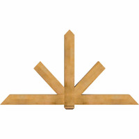 84"W x 45"H x 06"D x 6"F, 13/12 Pitch, Kennewick Rough Sawn Timber Gable Bracket, Western Red Cedar