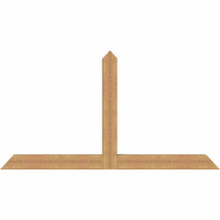 84"W x 45"H x 5 1/2"D x 5 1/2"F, 13/12 Pitch, Portland Smooth Timber Gable Bracket, Western Red Cedar