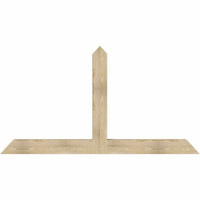 84"W x 45"H x 06"D x 6"F, 13/12 Pitch, Portland Rough Sawn Timber Gable Bracket, Douglas Fir