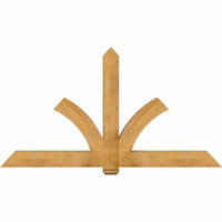 84"W x 45"H x 06"D x 6"F, 13/12 Pitch, Redmond Rough Sawn Timber Gable Bracket, Western Red Cedar