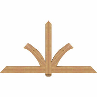 84"W x 45"H x 5 1/2"D x 5 1/2"F, 13/12 Pitch, Redmond Smooth Timber Gable Bracket, Western Red Cedar