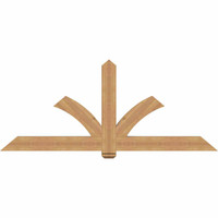 84"W x 35"H x 3 1/2"D x 5 1/2"F, 10/12 Pitch, Redmond Smooth Timber Gable Bracket, Western Red Cedar
