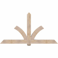 84"W x 45"H x 5 1/2"D x 5 1/2"F, 13/12 Pitch, Redmond Smooth Timber Gable Bracket, Douglas Fir
