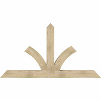 84"W x 45"H x 06"D x 6"F, 13/12 Pitch, Richland Rough Sawn Timber Gable Bracket, Douglas Fir