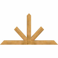 84"W x 45"H x 06"D x 6"F, 13/12 Pitch, Saratoga Rough Sawn Timber Gable Bracket, Western Red Cedar