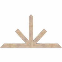 84"W x 45"H x 5 1/2"D x 5 1/2"F, 13/12 Pitch, Saratoga Smooth Timber Gable Bracket, Douglas Fir