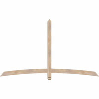 84"W x 49"H x 3 1/2"D x 3 1/2"F, 14/12 Pitch, Bellingham Smooth Timber Gable Bracket, Douglas Fir