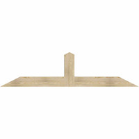 84"W x 21"H x 06"D x 6"F, 06/12 Pitch, Portland Rough Sawn Timber Gable Bracket, Douglas Fir