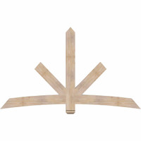 84"W x 49"H x 3 1/2"D x 5 1/2"F, 14/12 Pitch, Alberta Smooth Timber Gable Bracket, Douglas Fir