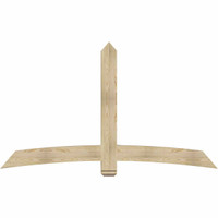84"W x 49"H x 04"D x 6"F, 14/12 Pitch, Bellingham Rough Sawn Timber Gable Bracket, Douglas Fir