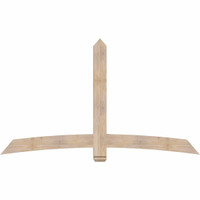 84"W x 49"H x 3 1/2"D x 5 1/2"F, 14/12 Pitch, Bellingham Smooth Timber Gable Bracket, Douglas Fir