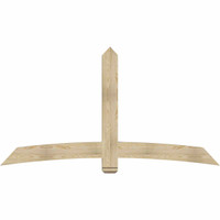 84"W x 45"H x 04"D x 6"F, 13/12 Pitch, Bellingham Rough Sawn Timber Gable Bracket, Douglas Fir