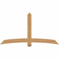 84"W x 45"H x 3 1/2"D x 5 1/2"F, 13/12 Pitch, Bellingham Smooth Timber Gable Bracket, Western Red Cedar