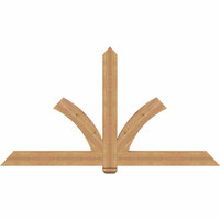 84"W x 45"H x 3 1/2"D x 5 1/2"F, 13/12 Pitch, Redmond Smooth Timber Gable Bracket, Western Red Cedar