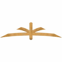 84"W x 21"H x 04"D x 4"F, 06/12 Pitch, Davenport Rough Sawn Timber Gable Bracket, Western Red Cedar